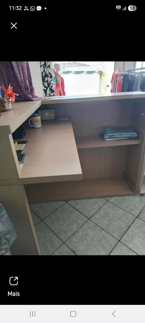 Balcão L recepção MDF