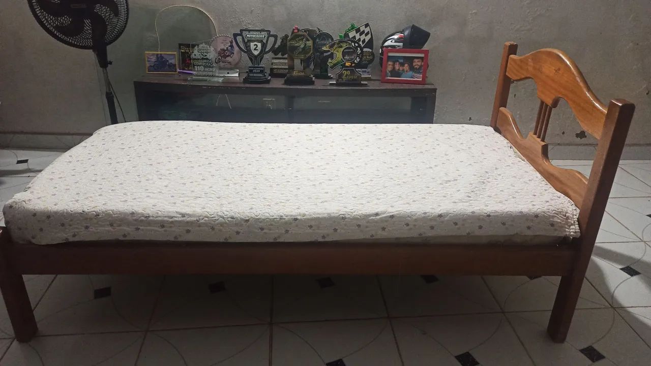 Cama Solteirão + colchão  - Foto 3