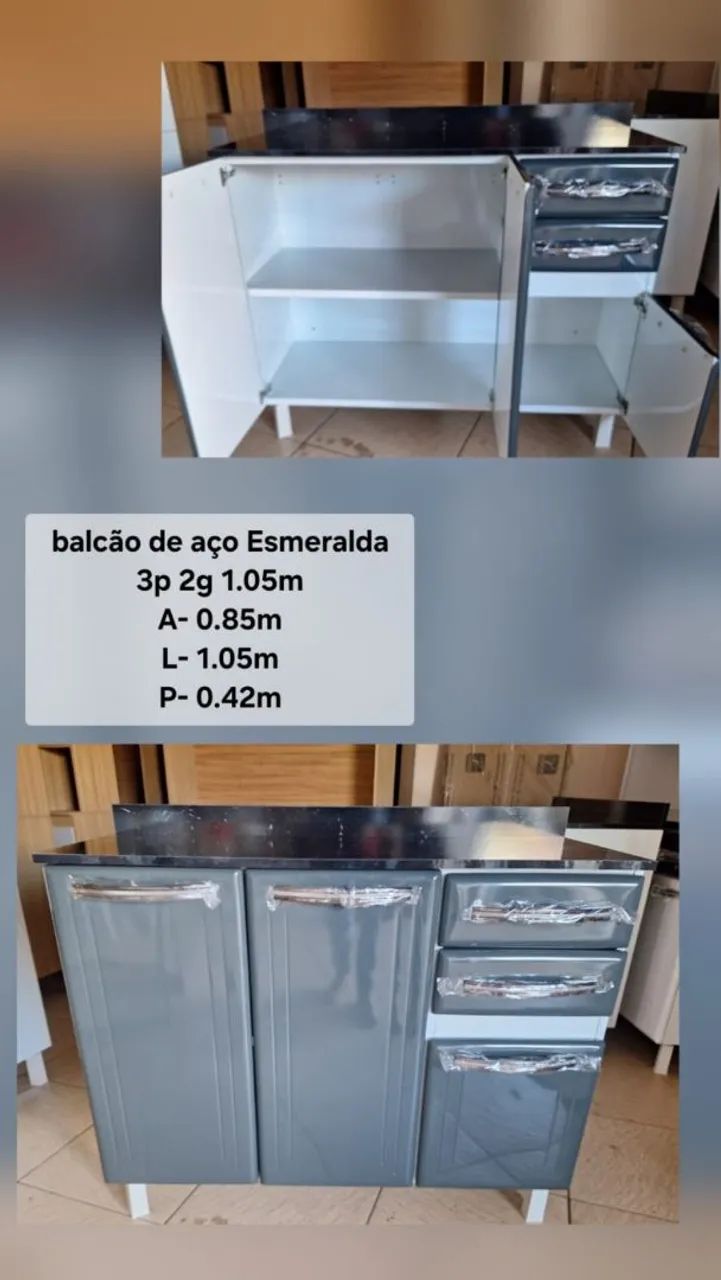Balcão  de aço  - Foto 3