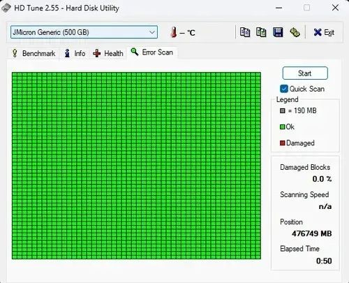 HD Samsung 500GB SATA 2.5" para Notebook - SMART Saudável Testado - Foto 3