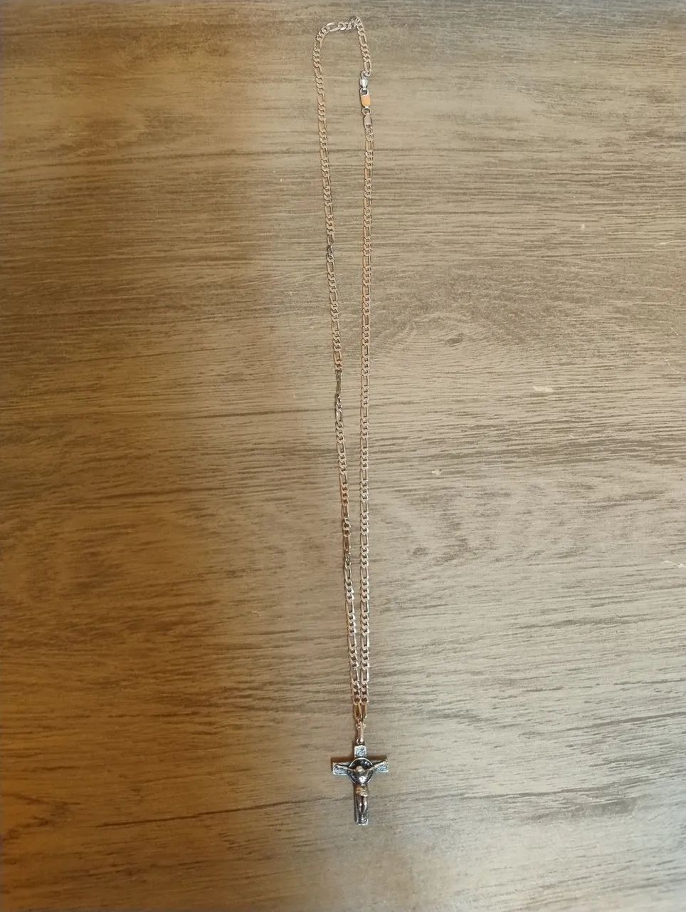 Cordão de prata com pingente crucifixo  - Foto 4