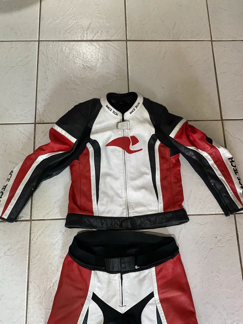 Roupa motociclista competição 