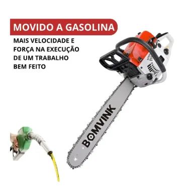 Motosserra Gasolina Profissional 20 Polegadas 52cc Potente - Foto 3