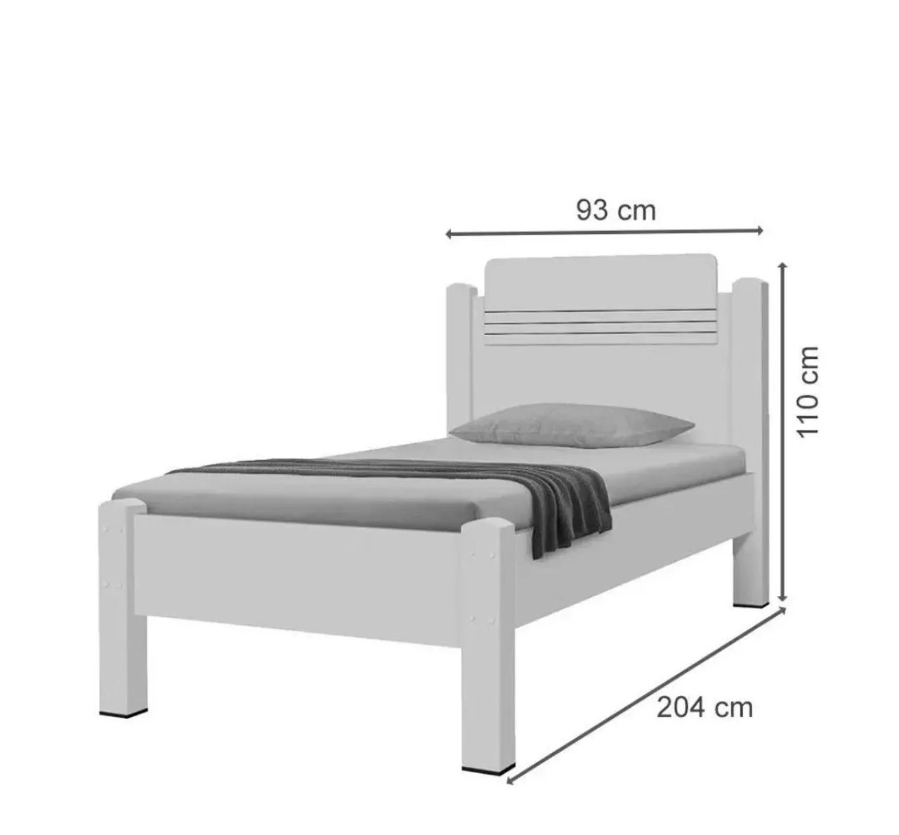 Vendo cama solteiro com colchão  - Foto 2