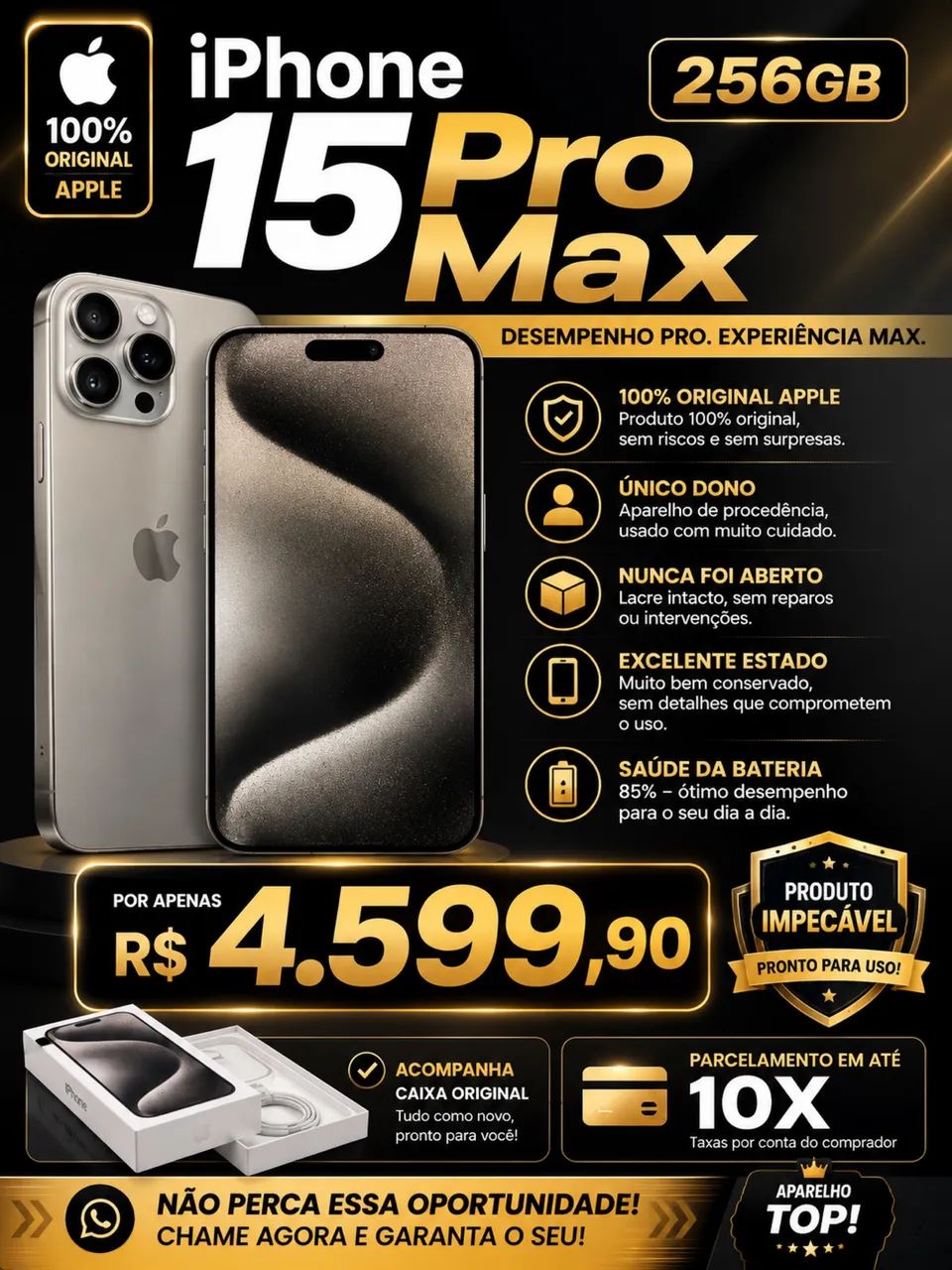 iPhone 15 pro Max 256gb - Foto 2