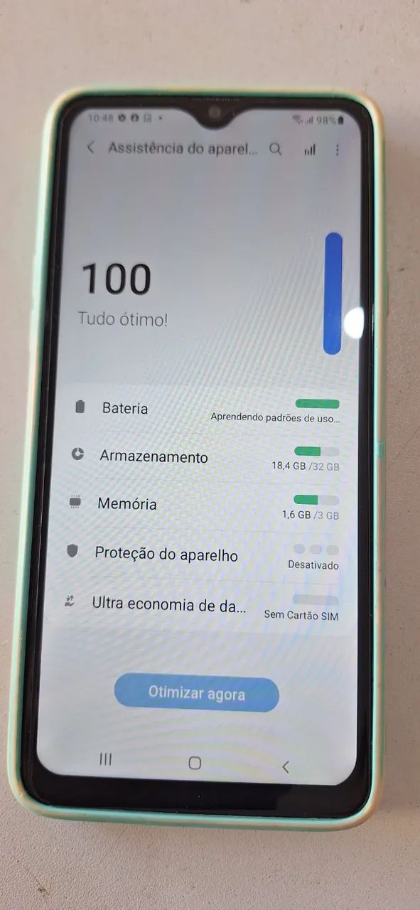 Celular Samsung Galaxy A20s 32GB bateria nova 