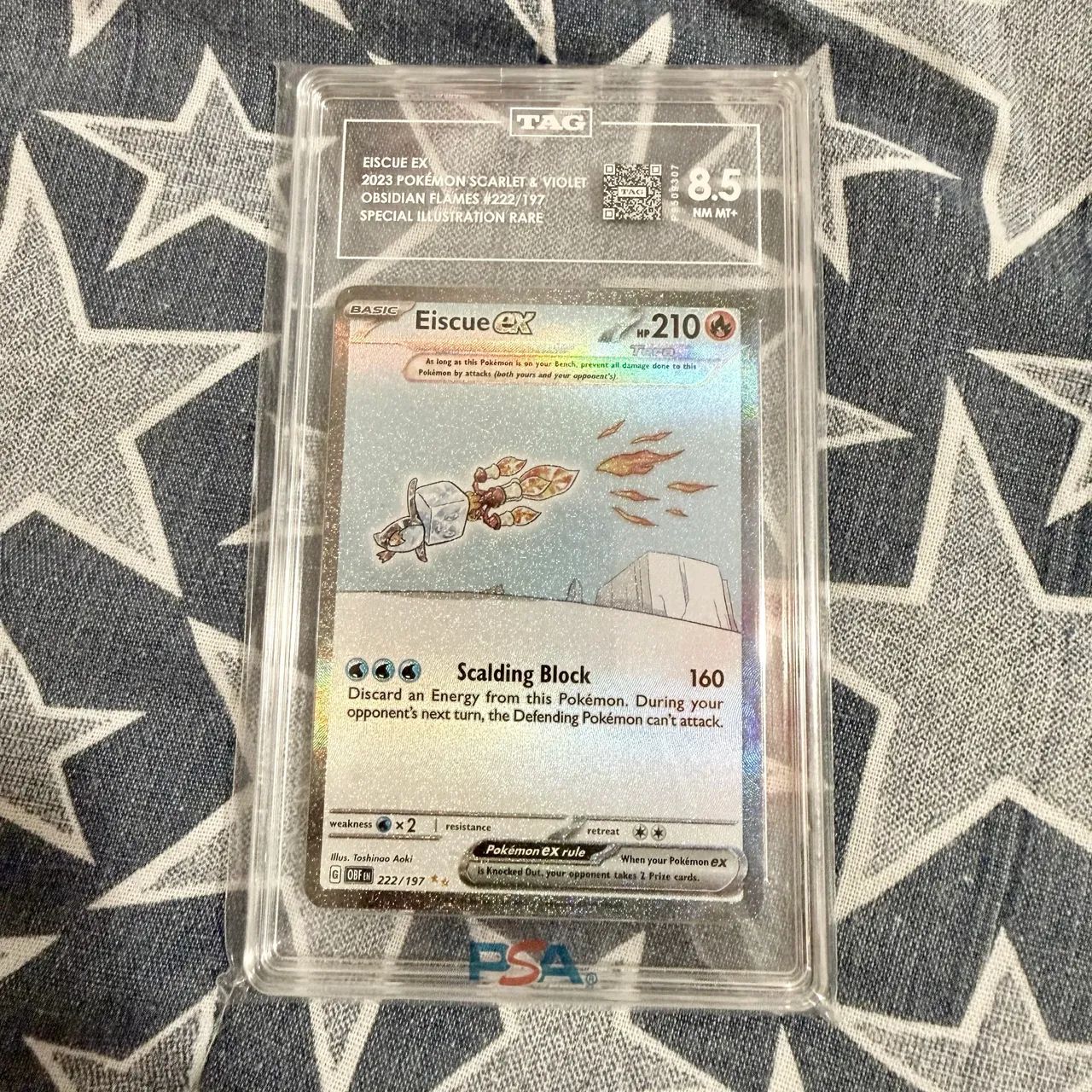 Carta Graduada Pokémon TAG 8.5 - Eiscue ex, EN