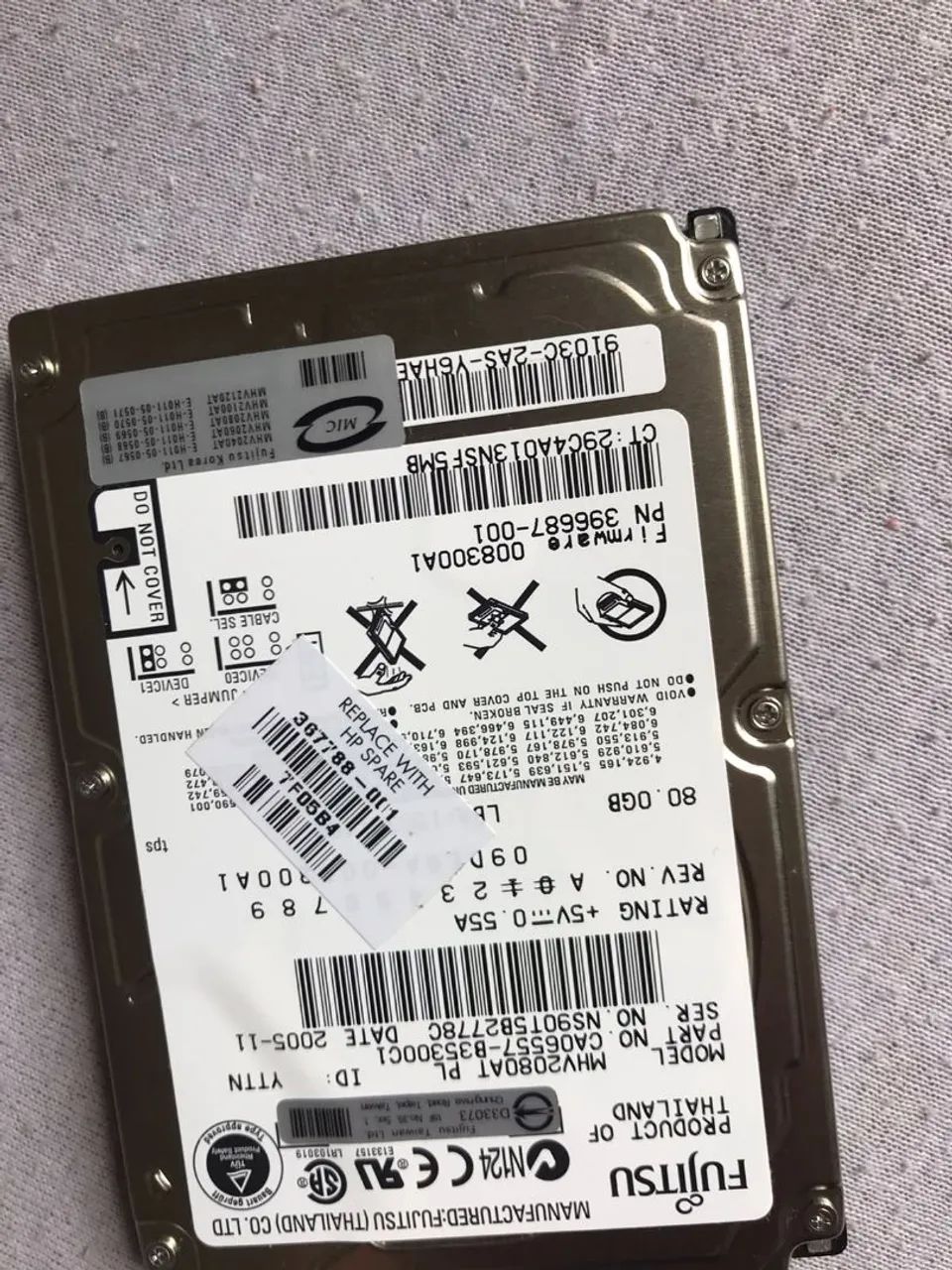 Vendo HD IDE 80 gigas notebook  - Foto 4