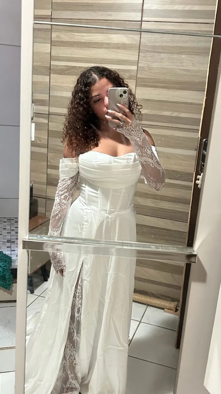 vestido de noiva shein 