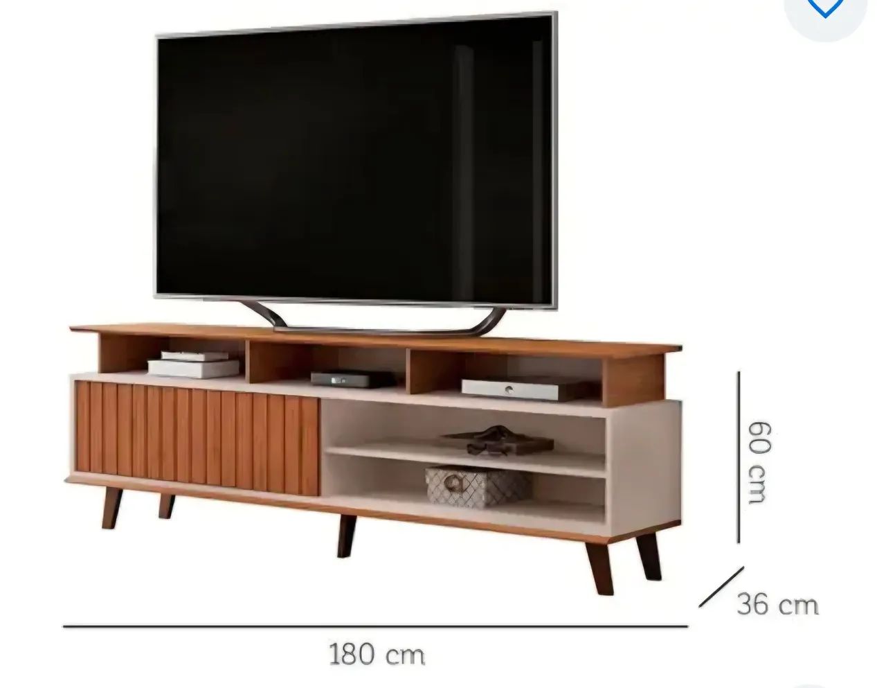 Rack para TV até 70" 1 Porta DJ Móveis Flow - Foto 3