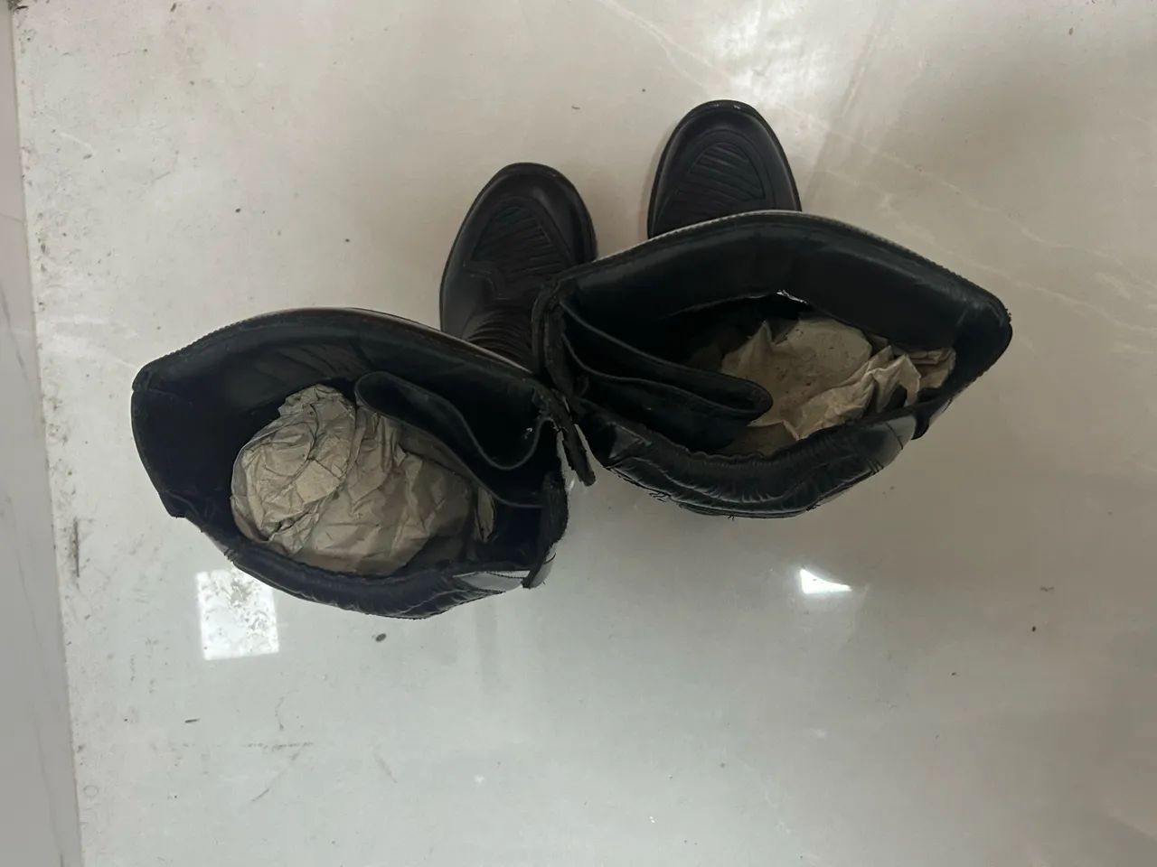 bota tática force militar cano alto preta