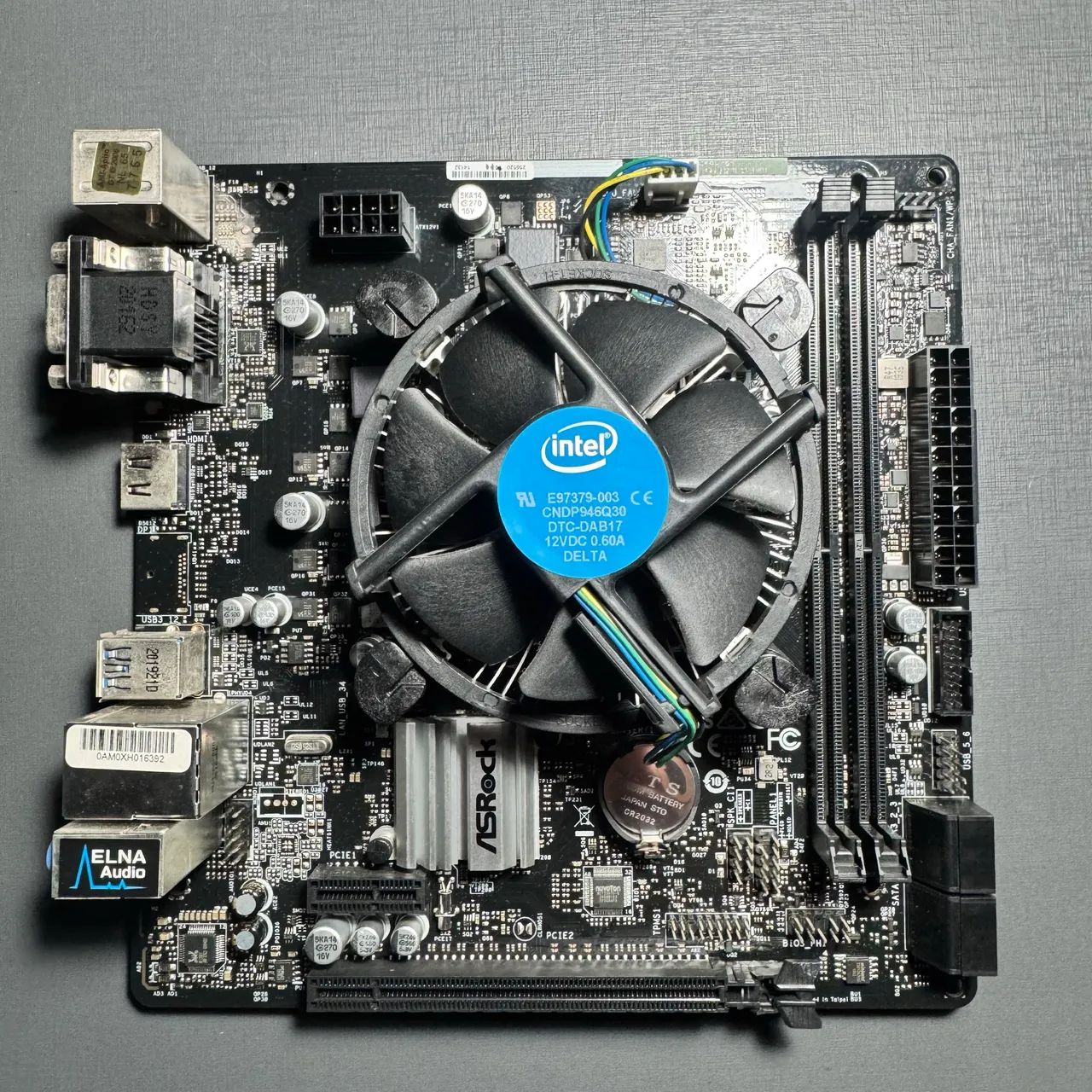  Kit Placa-Mãe H310M + Intel Core i3 8ª Geração + Cooler