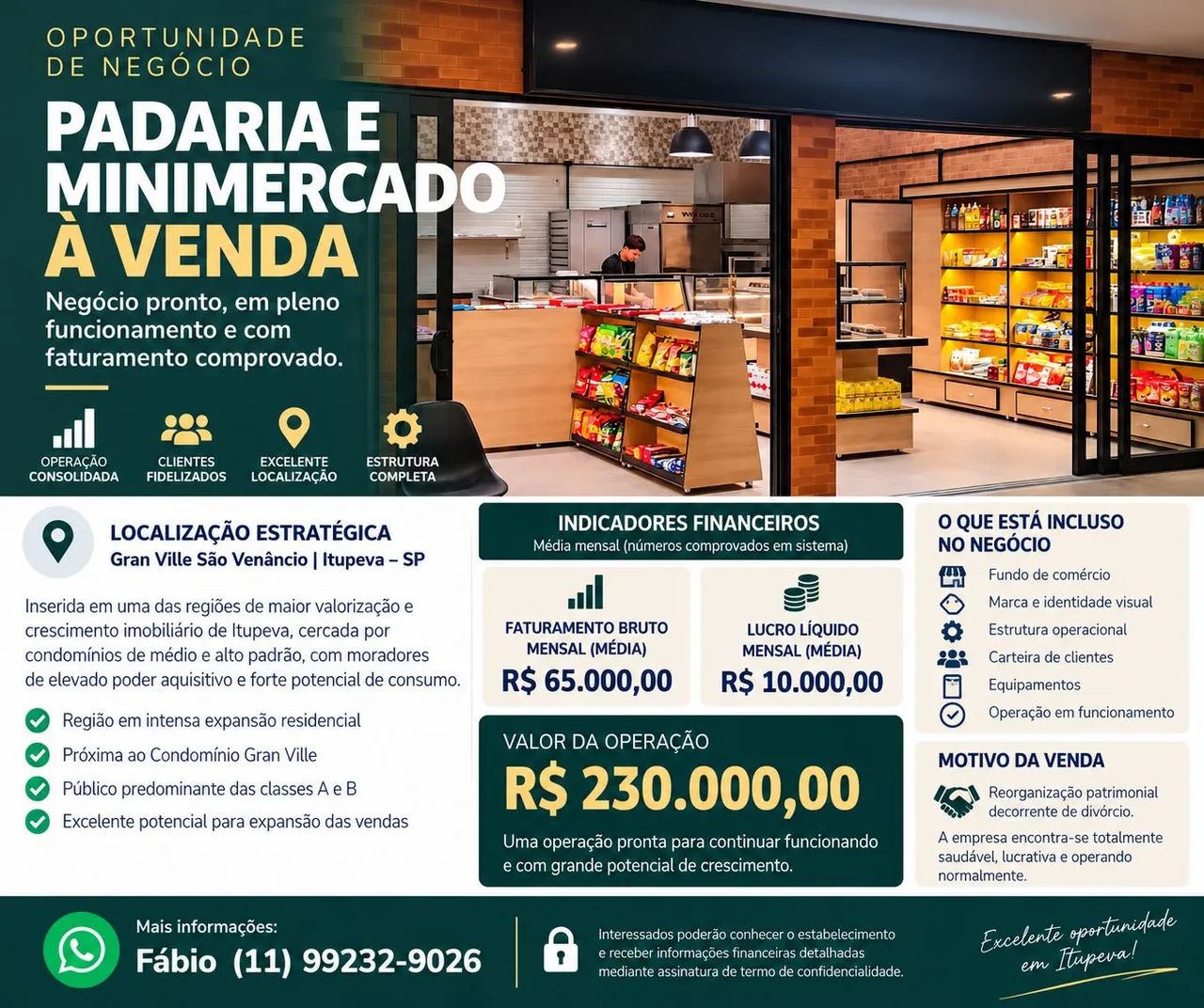 Padaria oportunidade !!!