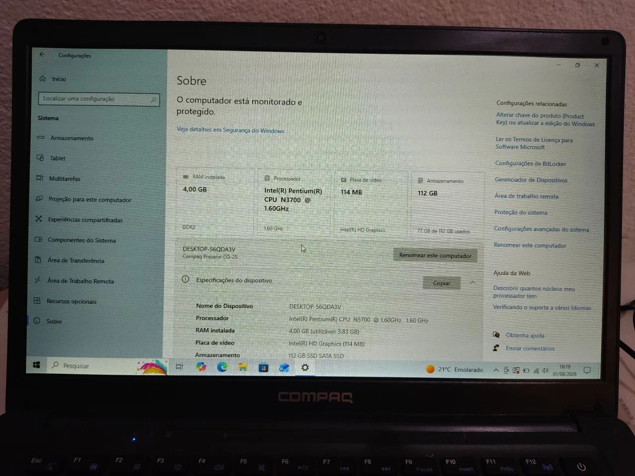 Notebook Compaq pressario CQ-25 - Foto 2