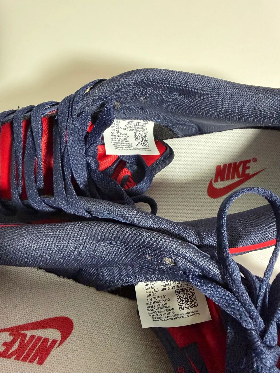 Nike Dunk Low Navy Red - Foto 5