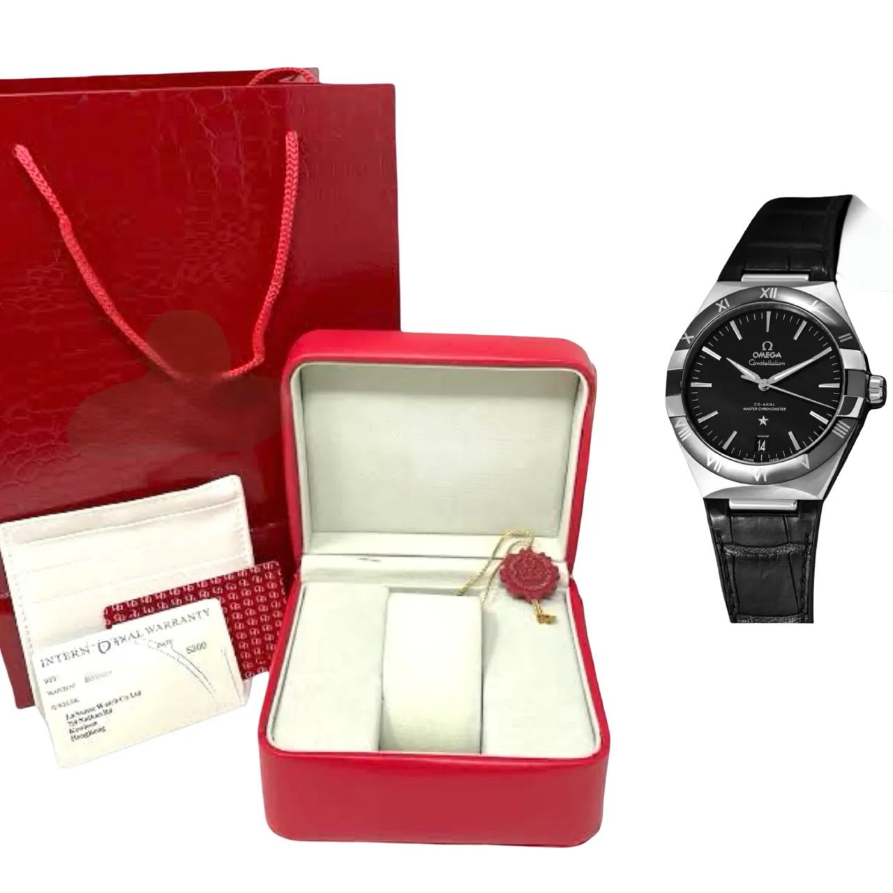 Relógio omega constelation automático couro preto  - Foto 3