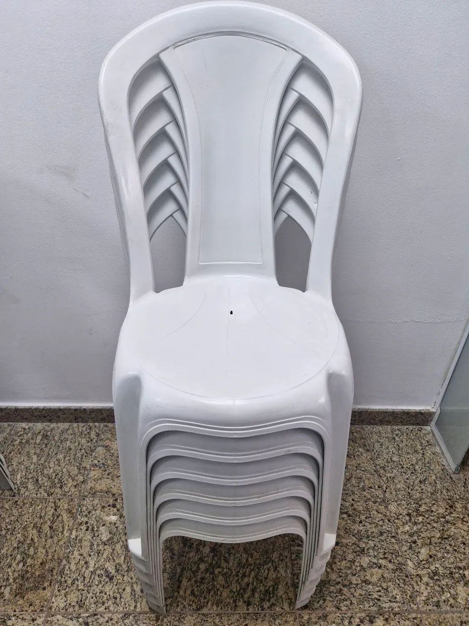 6x  Poltrona Plástica Cadeira para Piscina Jardim 