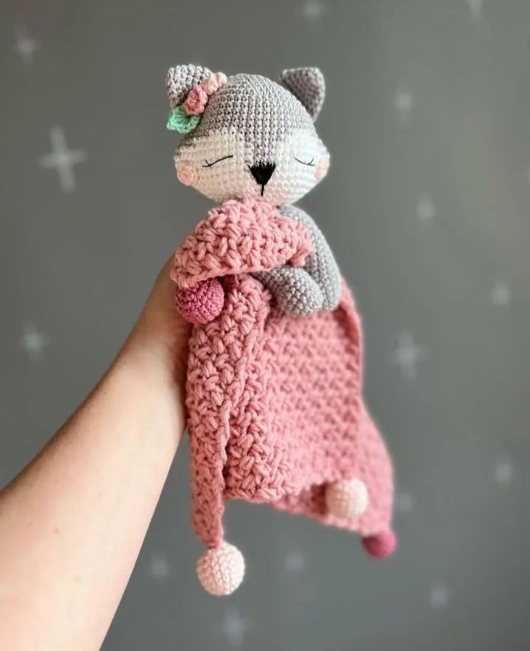 Kit infantil em crochê tema raposas  - Foto 2