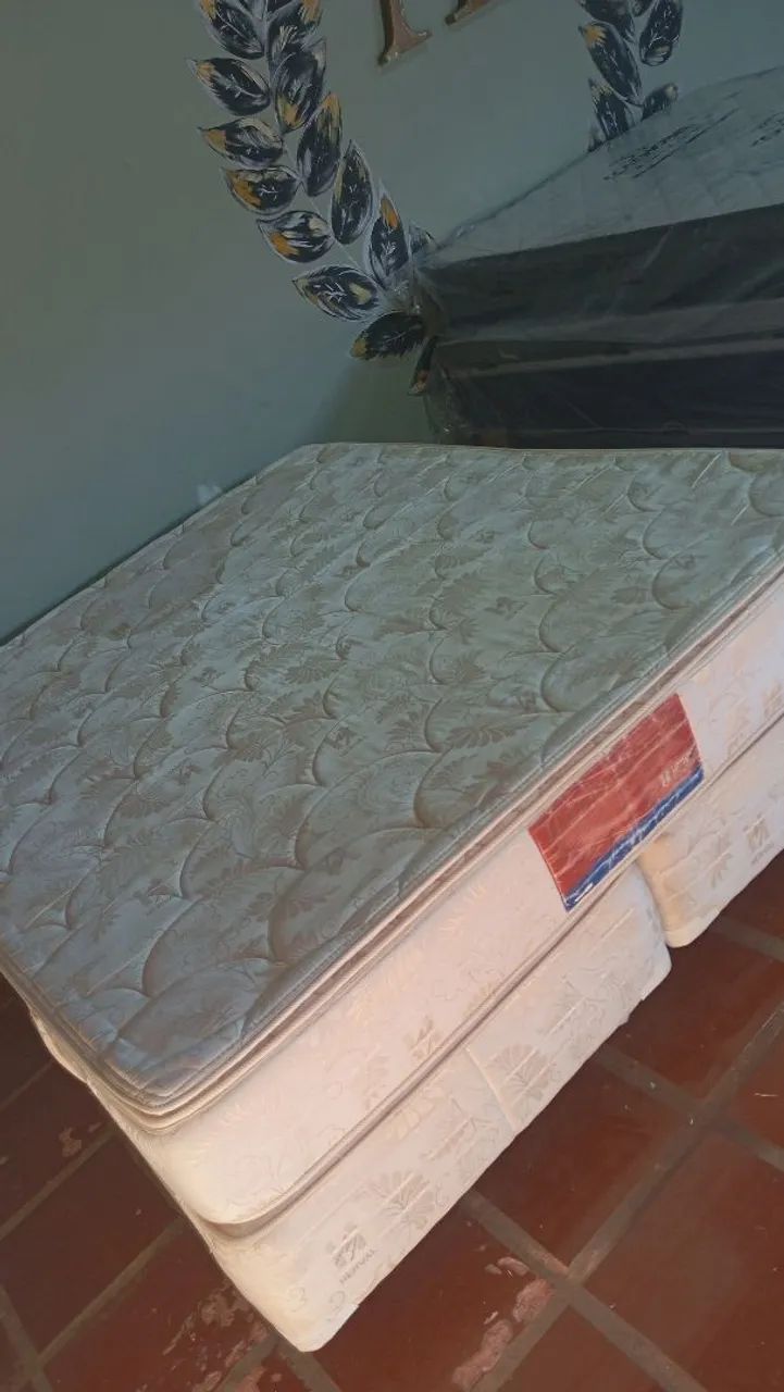 Cama box Queen completa frete grátis  - Foto 2