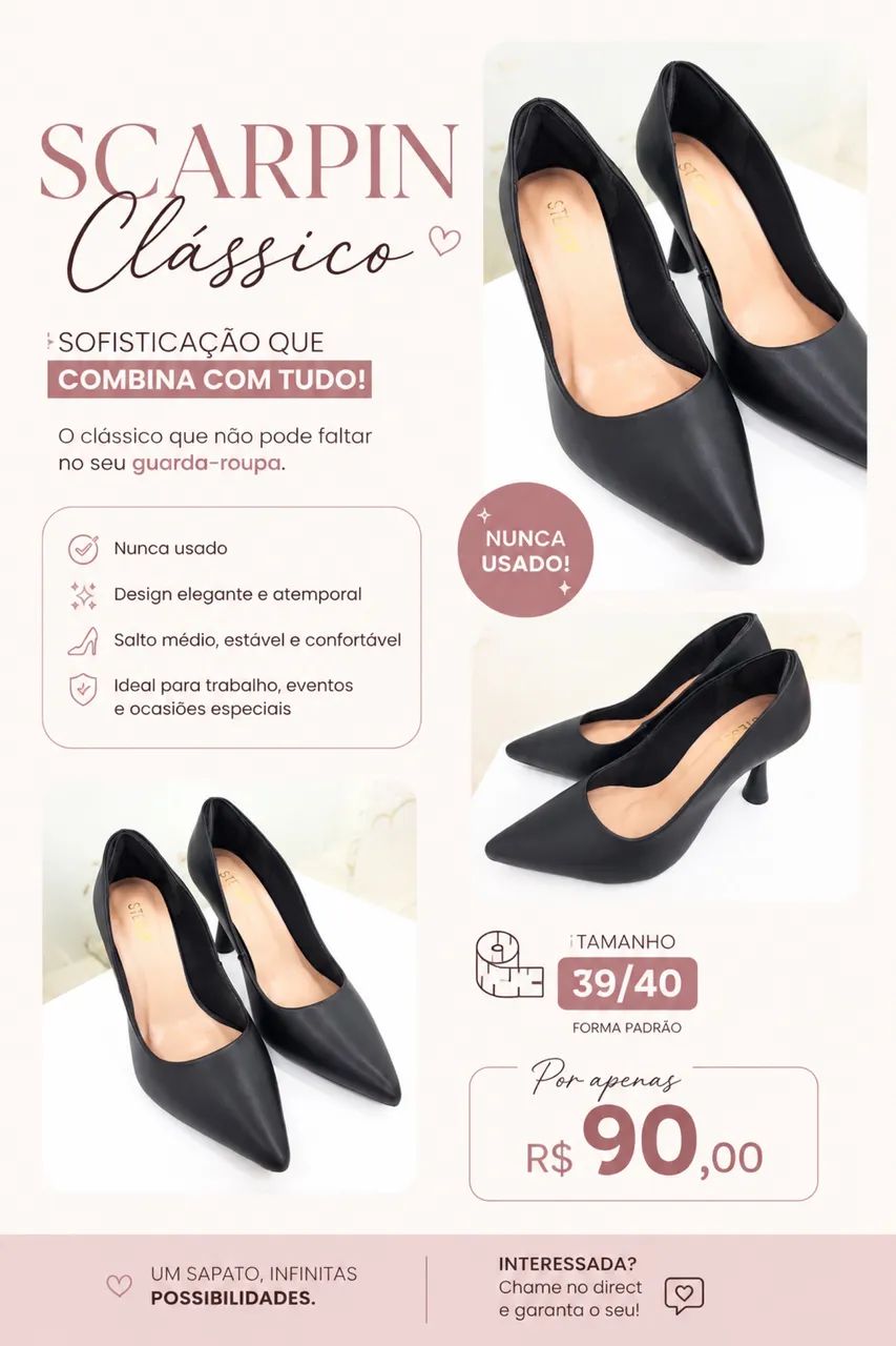 Scarpin nunca usado