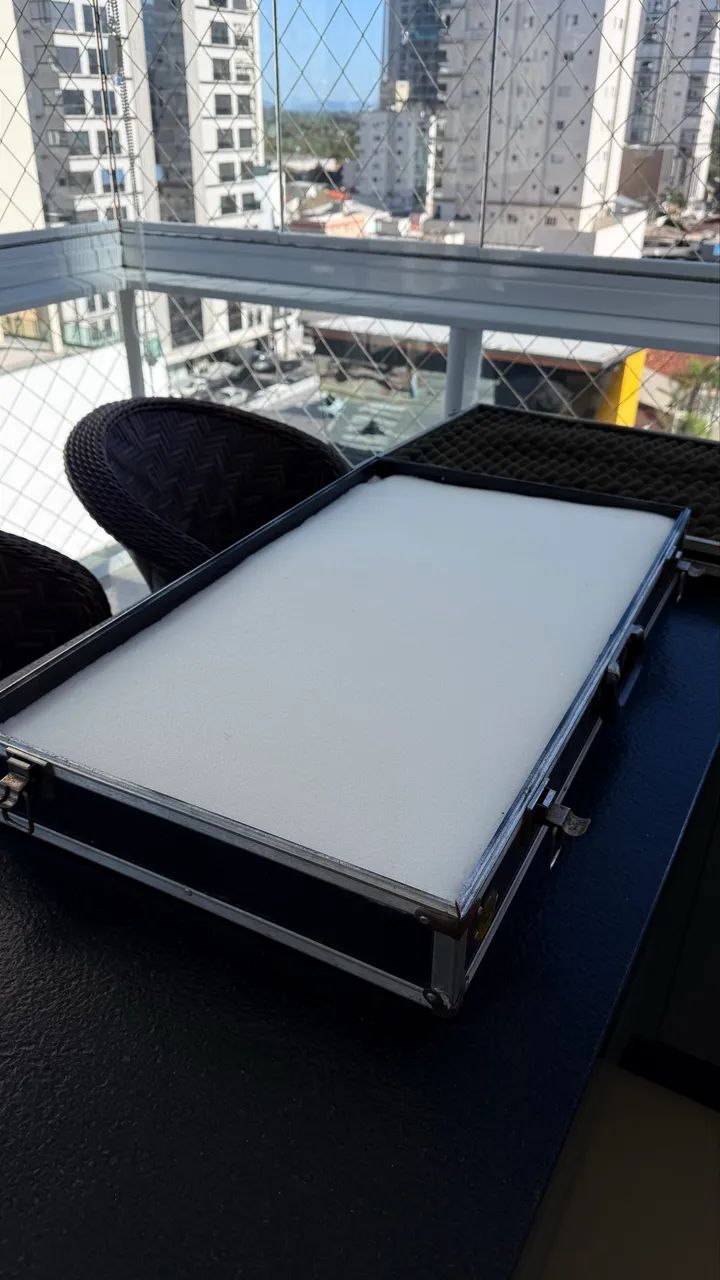 Hard case maleta grande com espuma para molde  - Foto 3