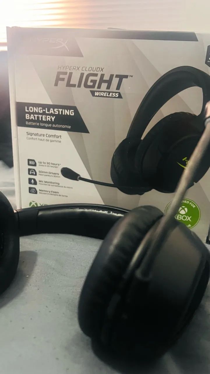 Headset Hyperx cloud x flight Sem Fio - Foto 3
