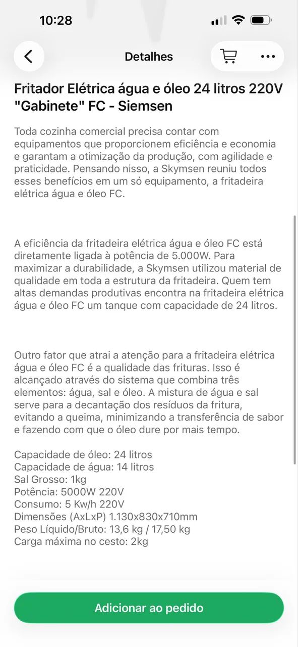 Fritadeira elétrica skymsen 24 litros água e óleo  - Foto 4