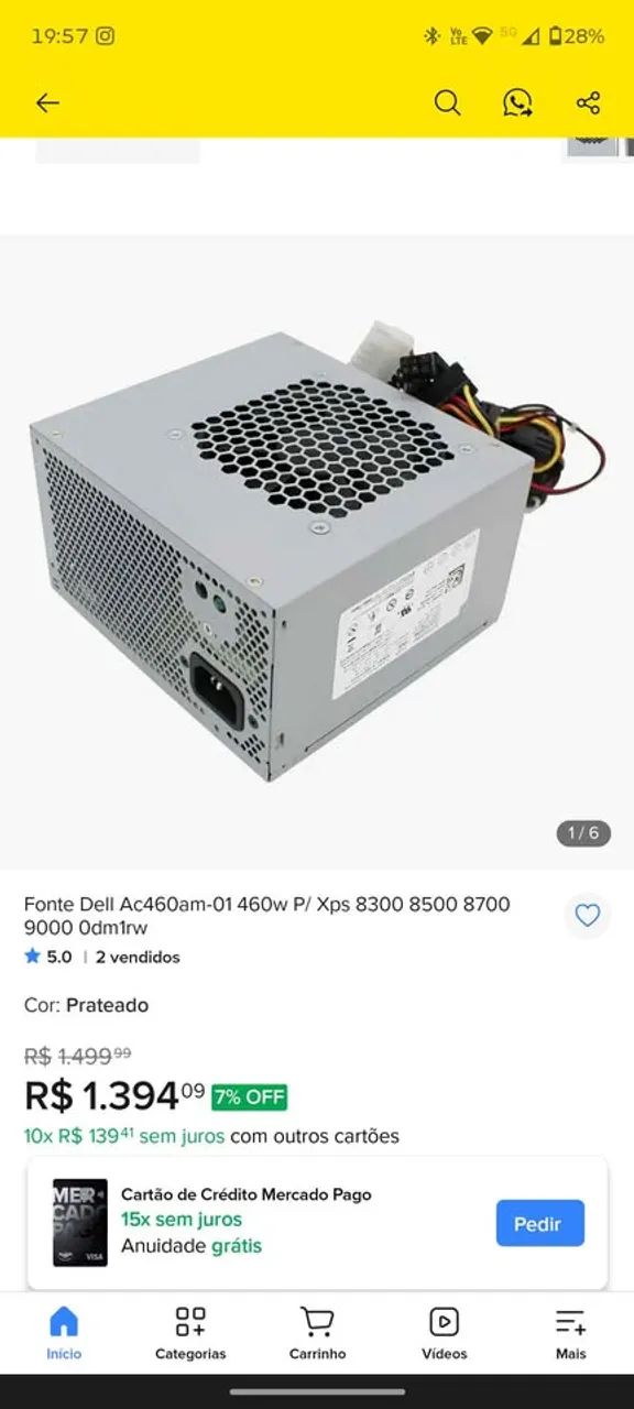 Fonte original Dell