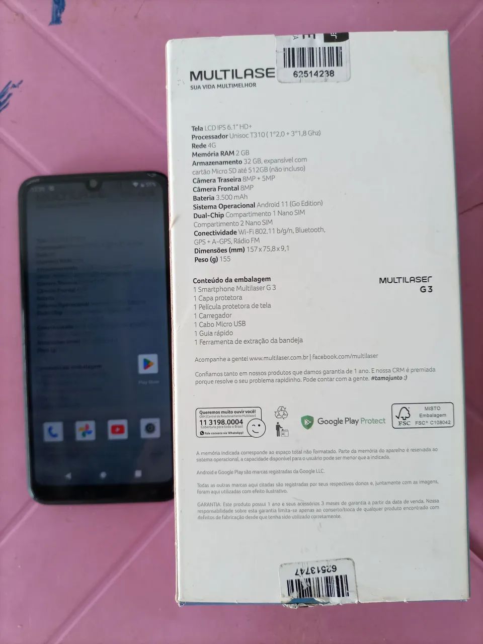 Smartphone Multilaser G3 32G  - Foto 3