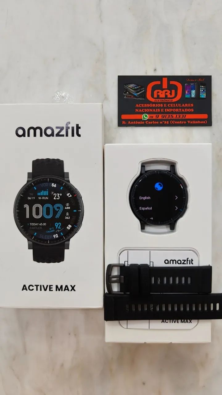 Amazfit Active Max Tela AMOLED até 25 de bateria  - Foto 4