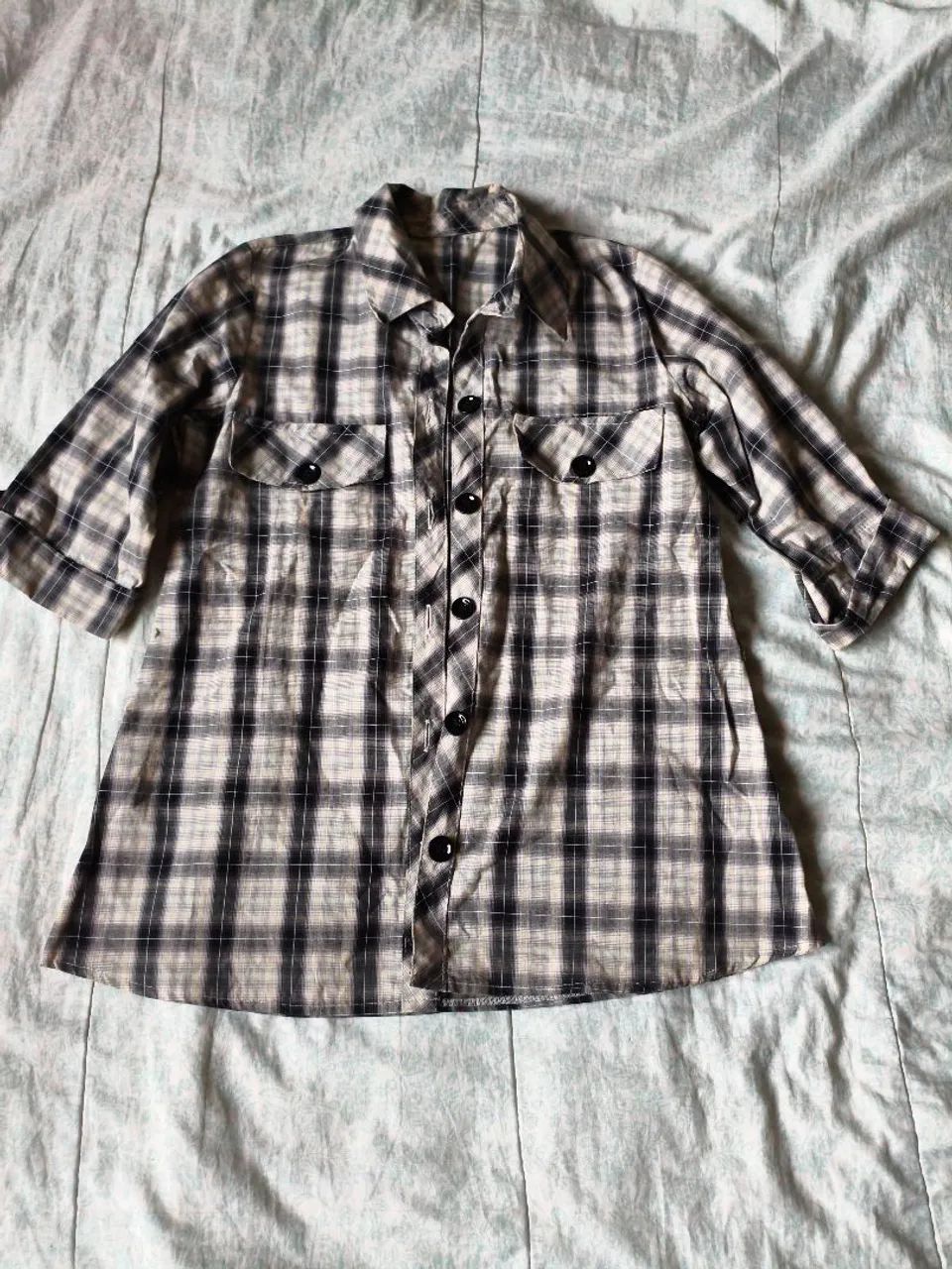 Blusa xadrez feminina M USADA