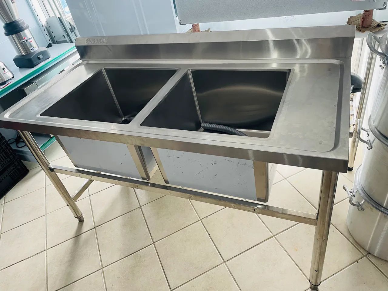 MB pia industrial inox 2 Cubas 1.50x70 