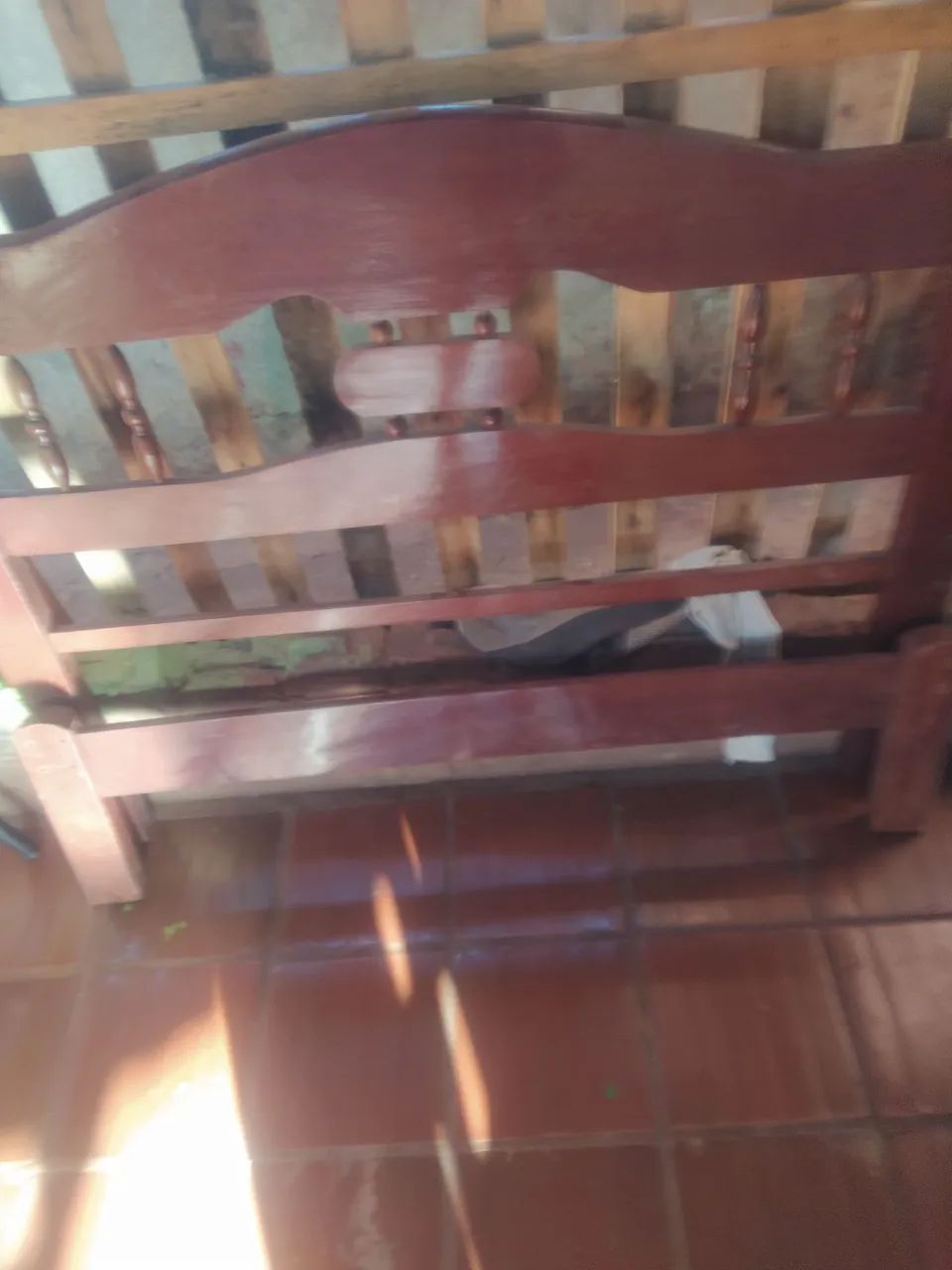Cama casal madeira macica