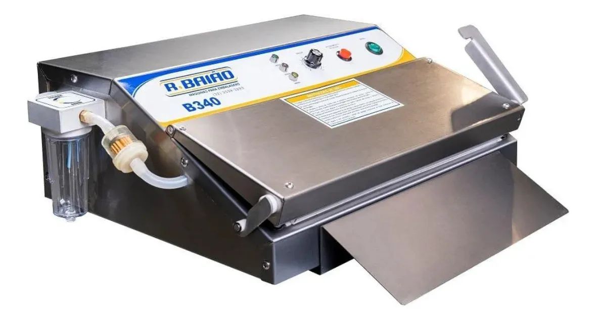 Embaladora Inox A Vacuo Bico Succao B340 220v Rbaiao
