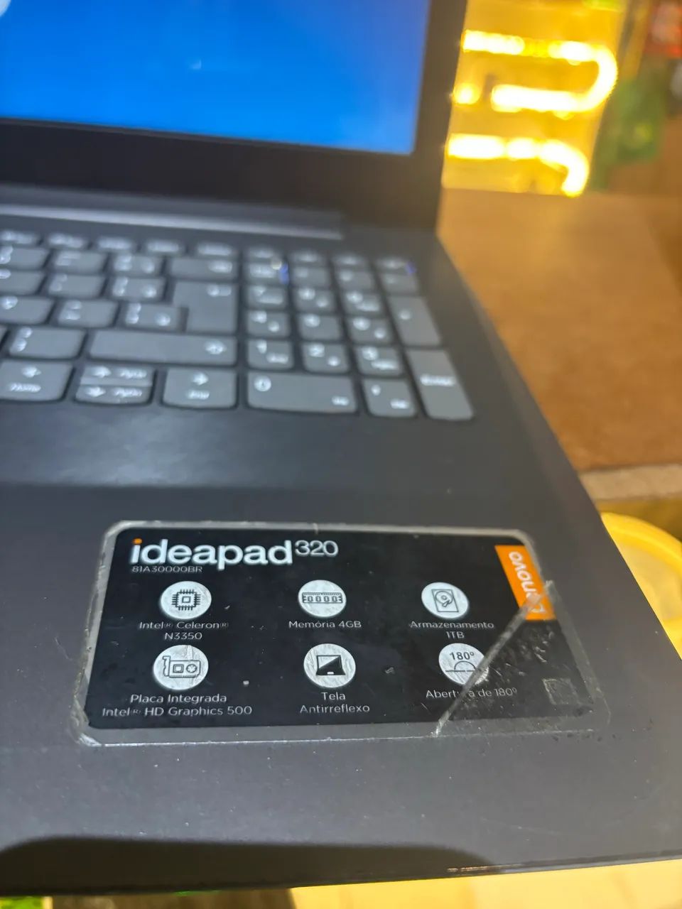 Notebook Lenovo IdeaPad 320 com SSD Muito Conservado - Foto 5