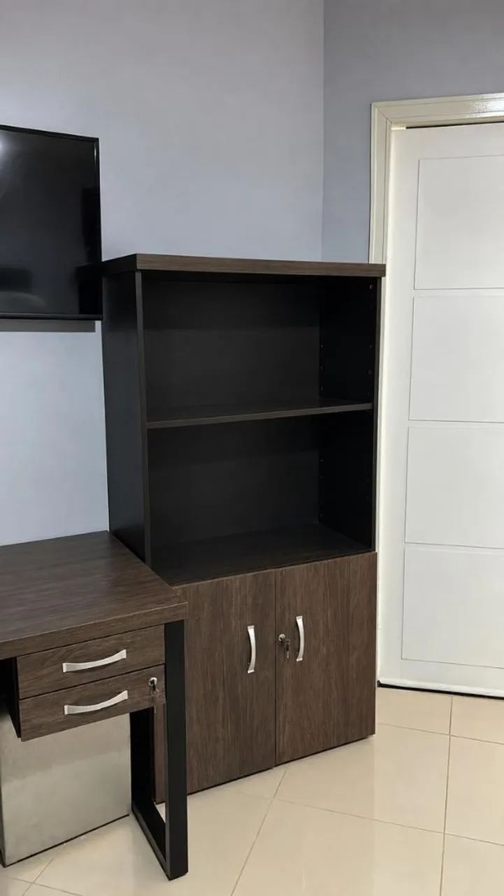 CONJUNTO ESCRITÓRIO EM MDF E METALON  - Foto 2