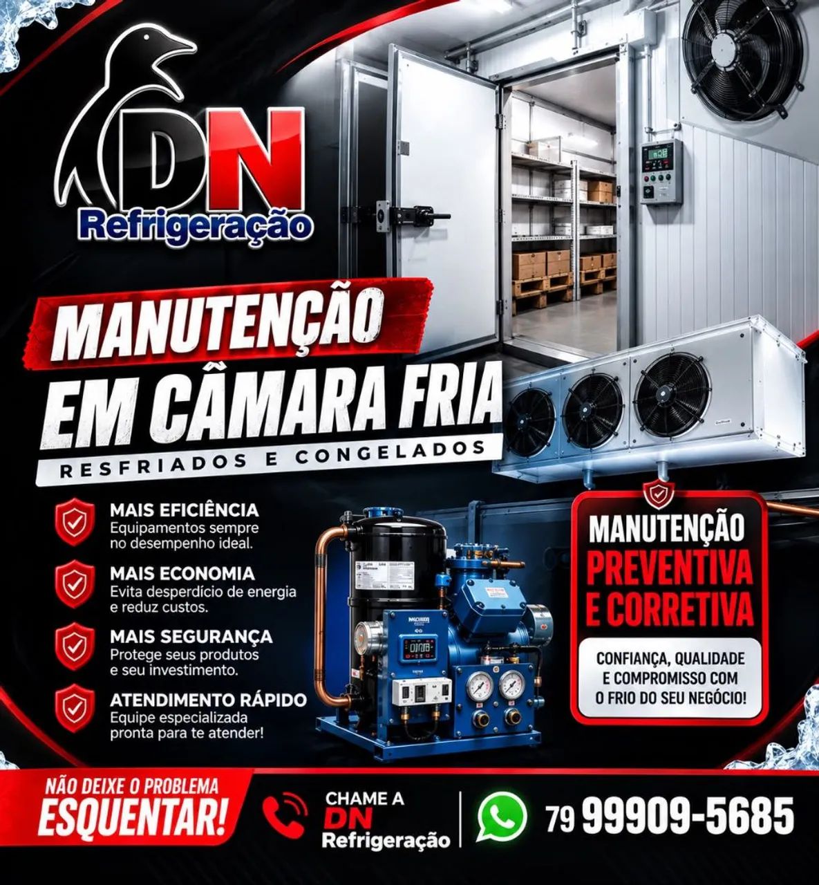 Técnico em refrigeração e camara fria