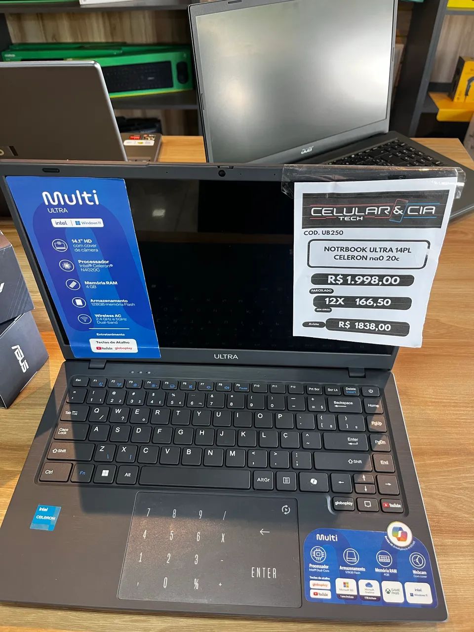 NOTEBOOK ULTRA CELERON EM OFERTA 