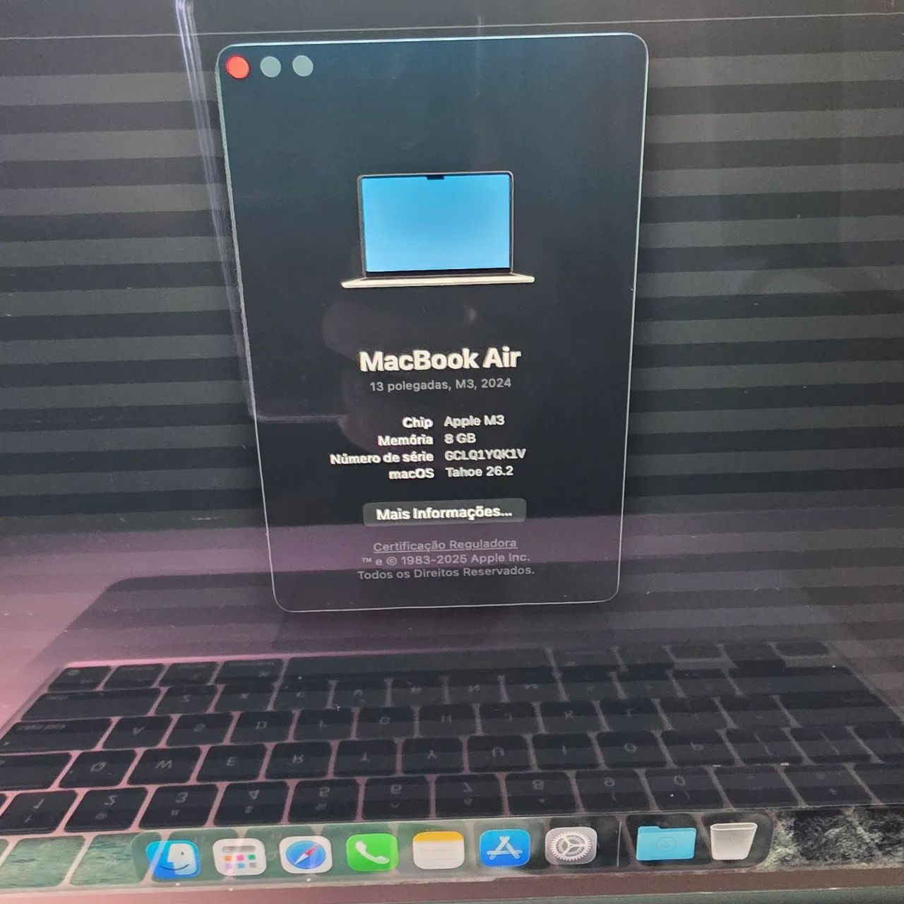 MacBook Air M3 256GB SSD 美品！！ Macbook Air M3 - 8gb Ram - 256gb SSD (muito novo - sem detalhes