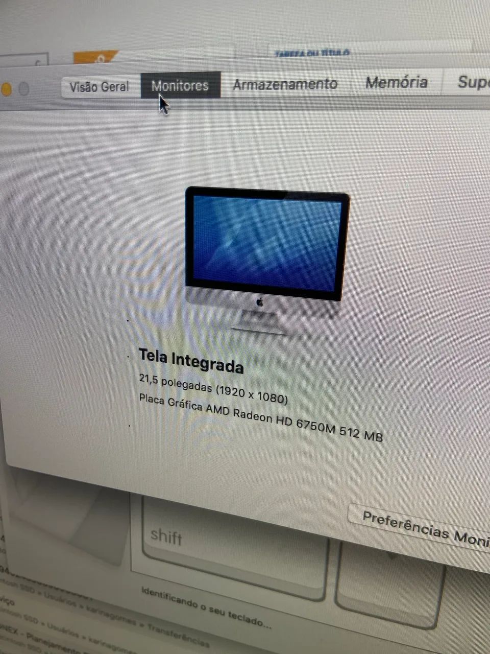 iMac 21,5 pol ano 2011