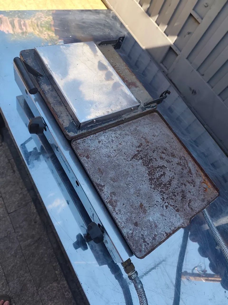 Chapa Venâncio para lanches a gás dois queimadores - Foto 3
