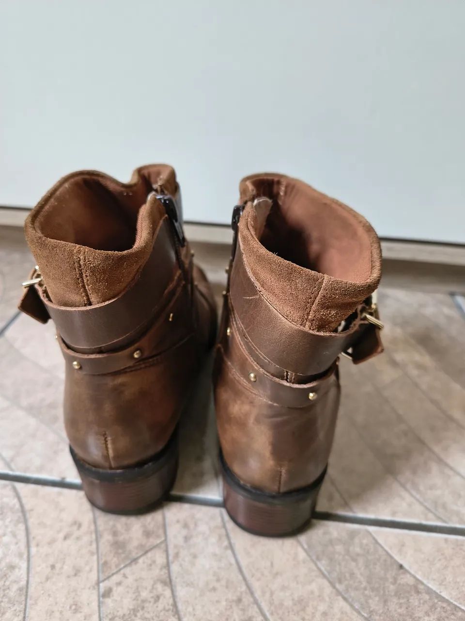 Bota cravo e canela couro legítimo Tam 37 - Foto 3