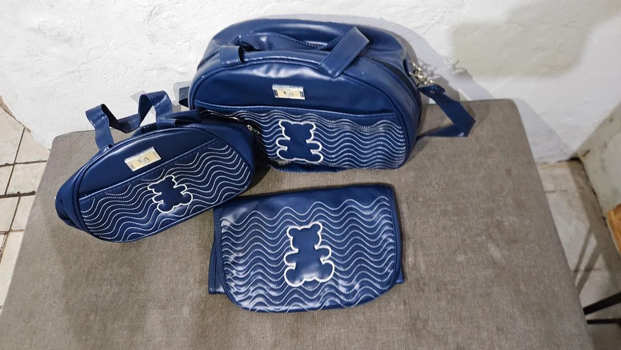 Kit Maternidade 3 Peças azul- Estilo e Praticidade - Foto 3