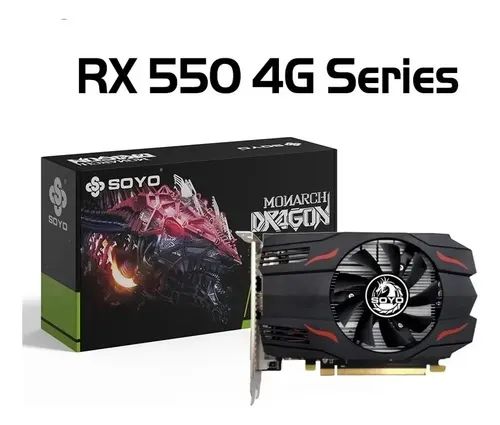 Placa de vídeo RX550 4Gb Soyo