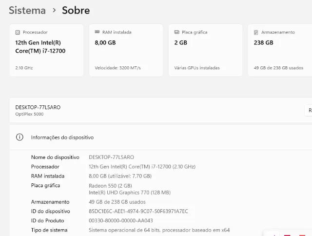 Computador DELL i7 12° Gen OptiPlex 5000 Completo - Foto 3