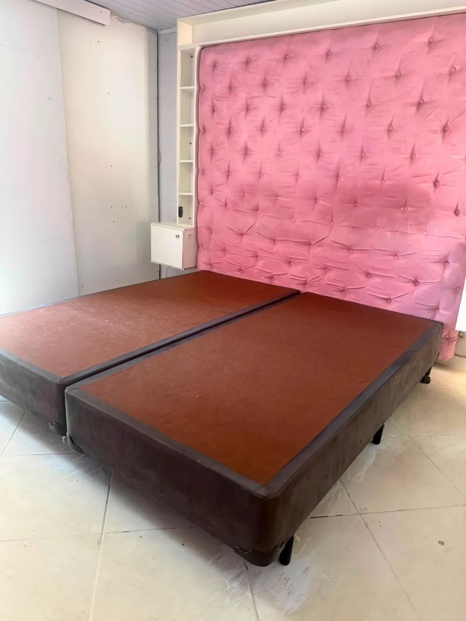 Cama de Casal Completa: Colchão Confortável + Base Box Bipartida Pre - Foto 2