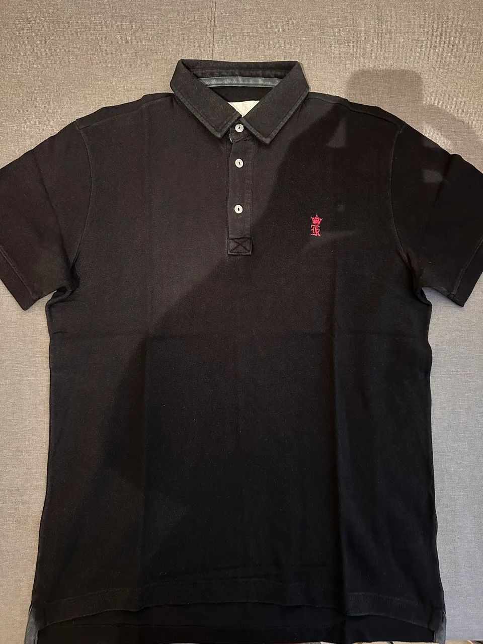 Camisa polo sergio k preta tamanho M