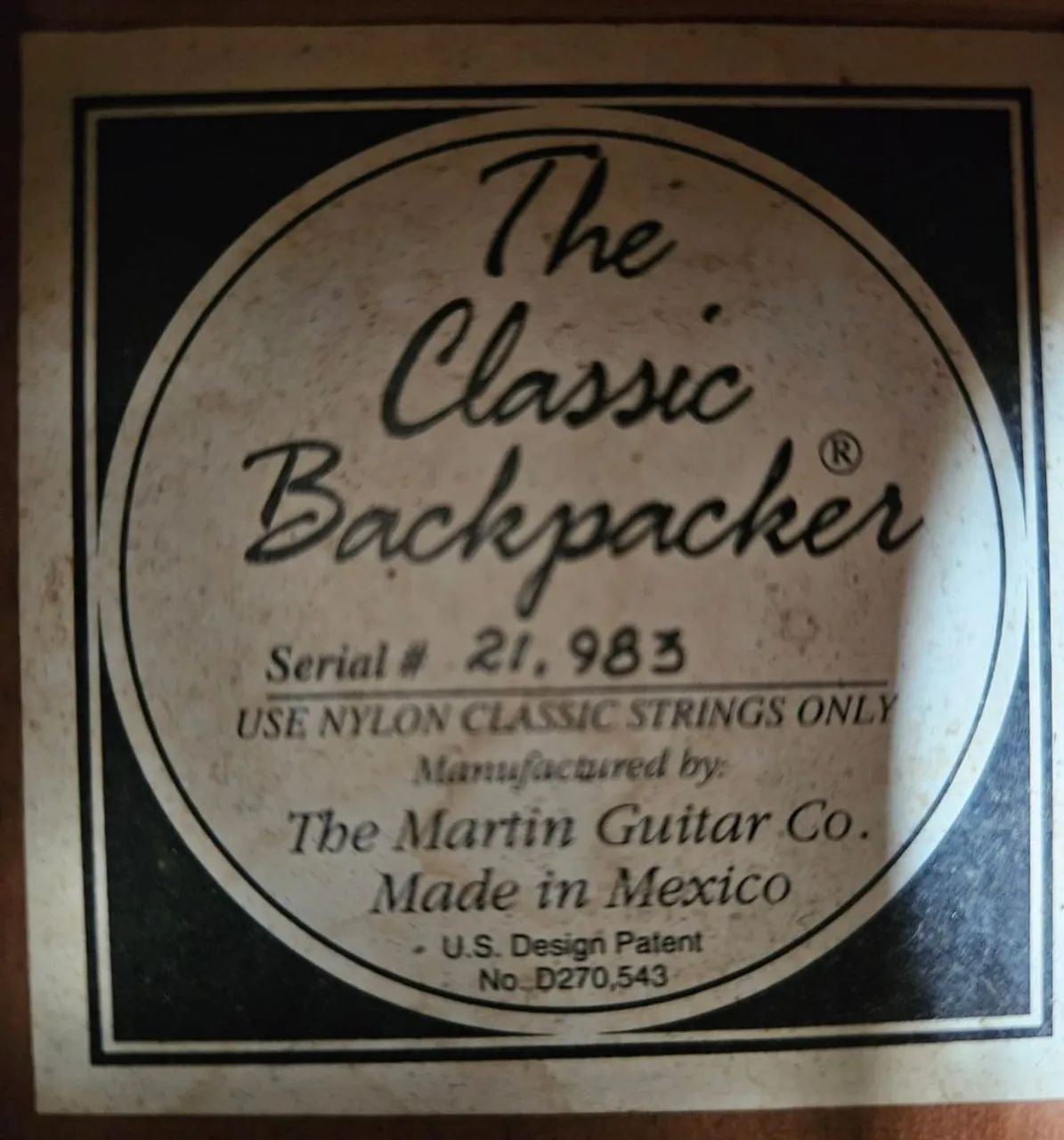 Violão Martin The Classic Backpacker Eletroacústico com bag - Foto 3