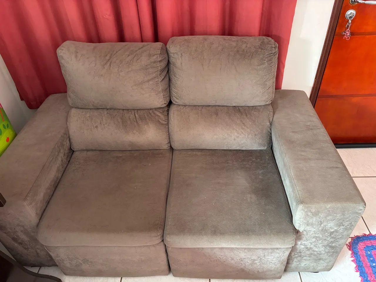 Sofá 2 lugares + chaise/conjunto - ótimo preço - Foto 2