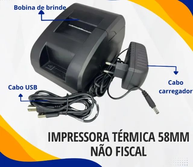 Impressora Térmica Ticket Cupom Não Fiscal Pedidos Usb 58mm - Foto 4